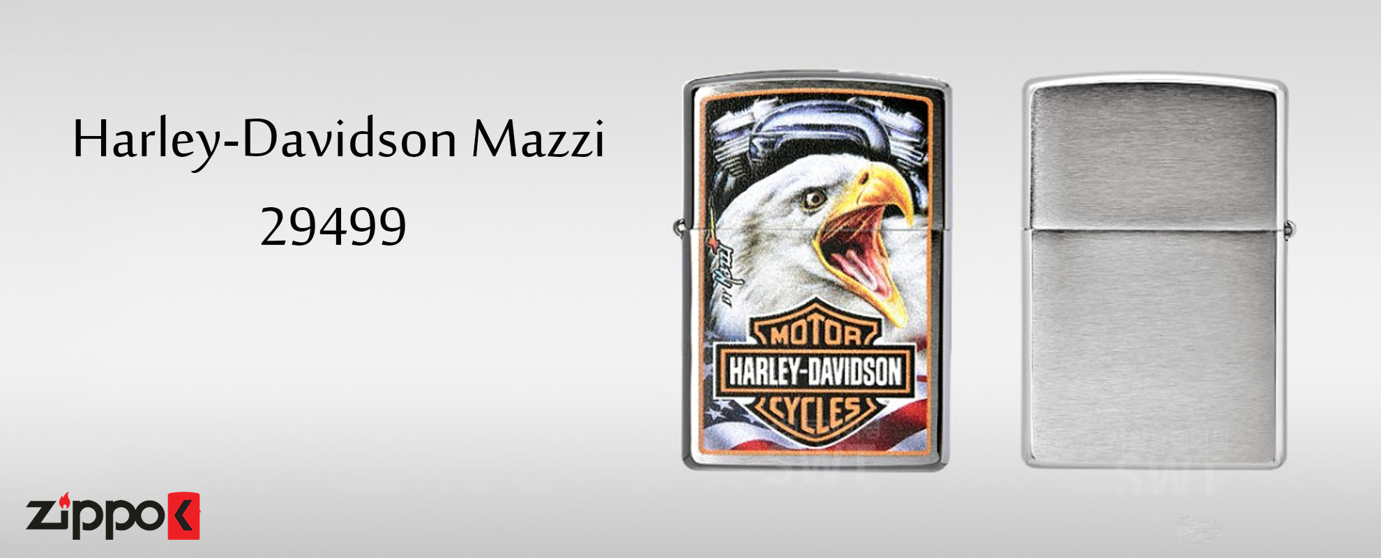 فندک زیپو اصل Zippo Harley-Davidson Mazzi کد 29499