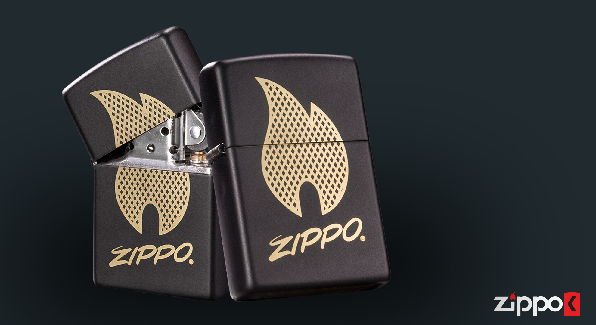 فندک زیپو اصل Zippo Script Logo Design کد 29686