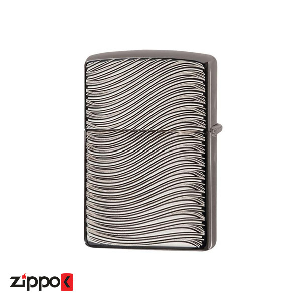 خرید فندک زیپو اصل Zippo Armor Waves Deep Carved کد 29234