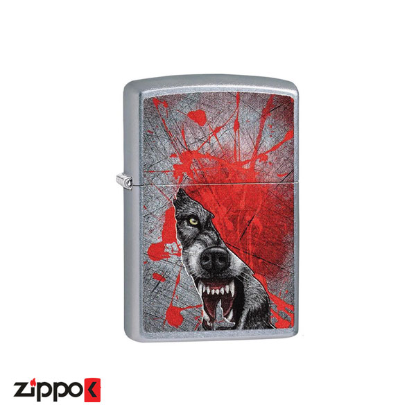 فندک زیپو اصل Zippo Howling Wolf 207 کد 29344