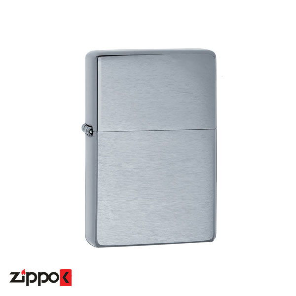 خرید و قیمت فندک زیپو اصل Zippo Vintage Brushed Chrome کد 230