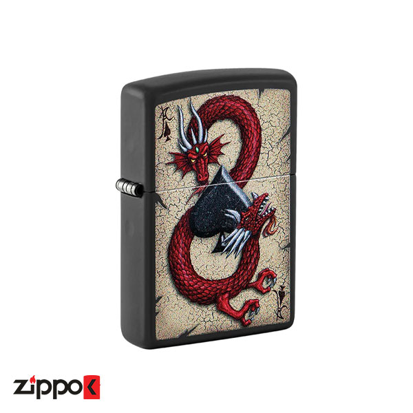 فندک زیپو اصل Zippo Dragon Ace Design کد 29840