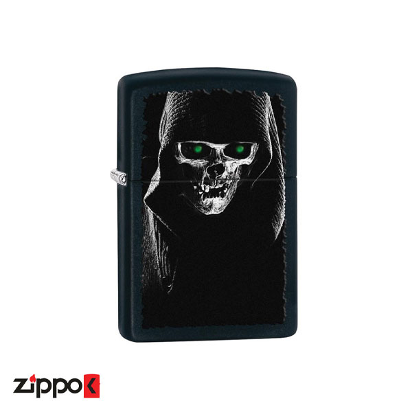 فندک زیپو اصل Zippo Hooded Skull کد 28436