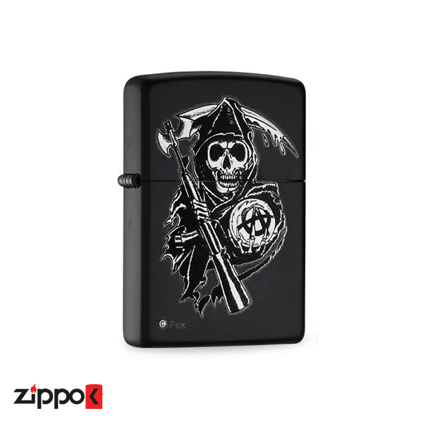 خرید فندک زیپو Zippo Sons of Anarchy 218 کد 28504 - زیپوک