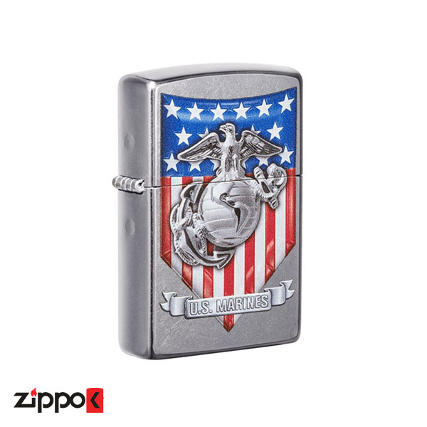 خرید فندک زیپو اصل Zippo U.S. Marine Corps کد 49317 - زیپوک