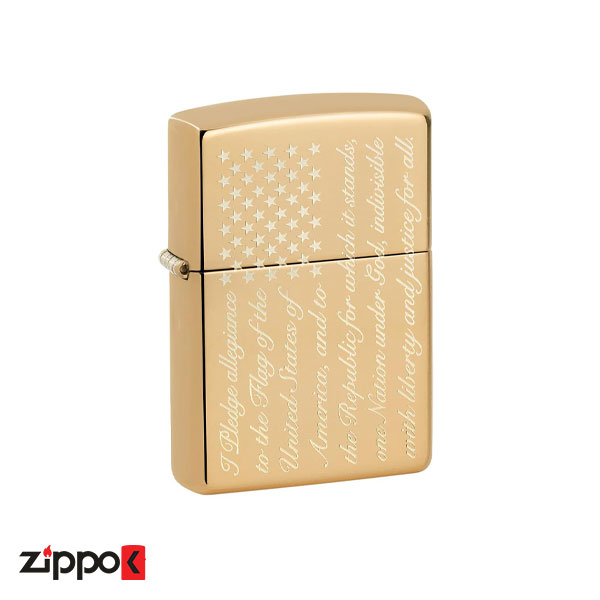 فندک زیپو اصل Zippo Allegiance 254B کد 49585