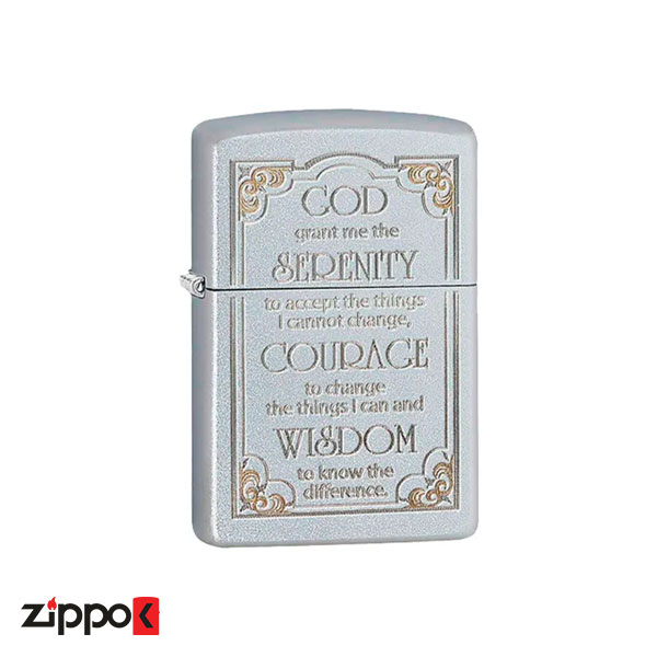 خرید فندک زیپو اصل Zippo serenity prayer کد 28458 - از زیپوک