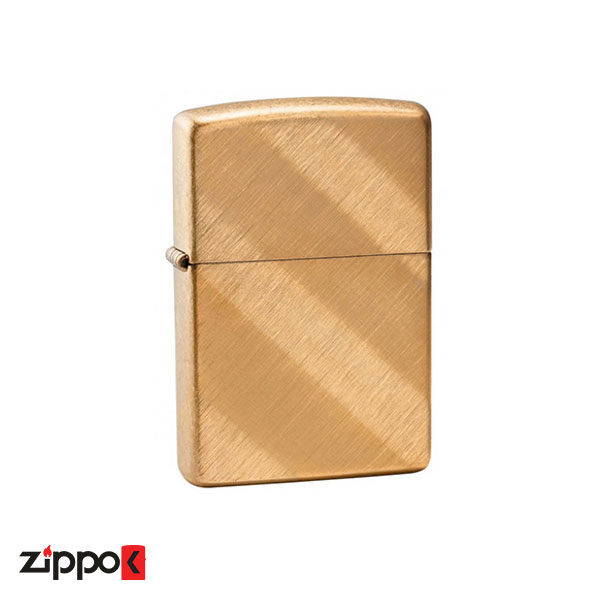 خرید فندک زیپو Zippo Classic Diagonal Weave Brass کد 29675 - زیپوک