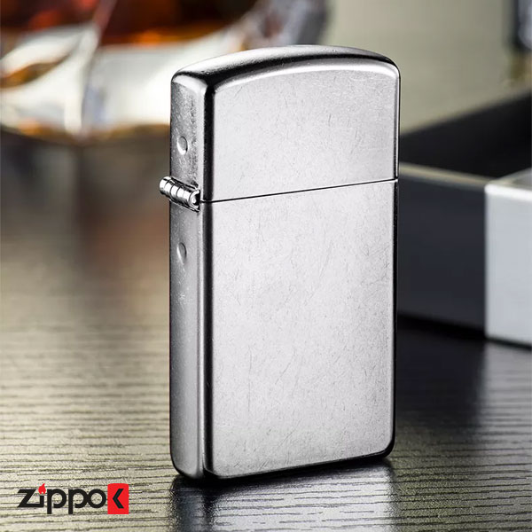 خرید فندک زیپو اصل Zippo Slim Street Chrome کد 1607 - زیپوک