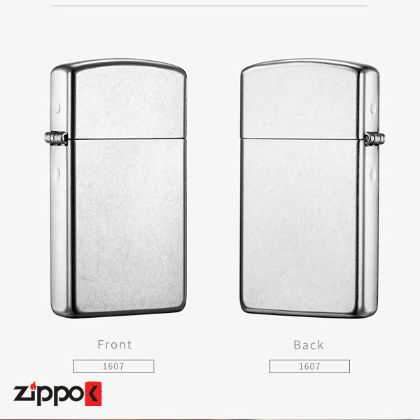خرید فندک زیپو اصل Zippo Slim Street Chrome کد 1607 - زیپوک