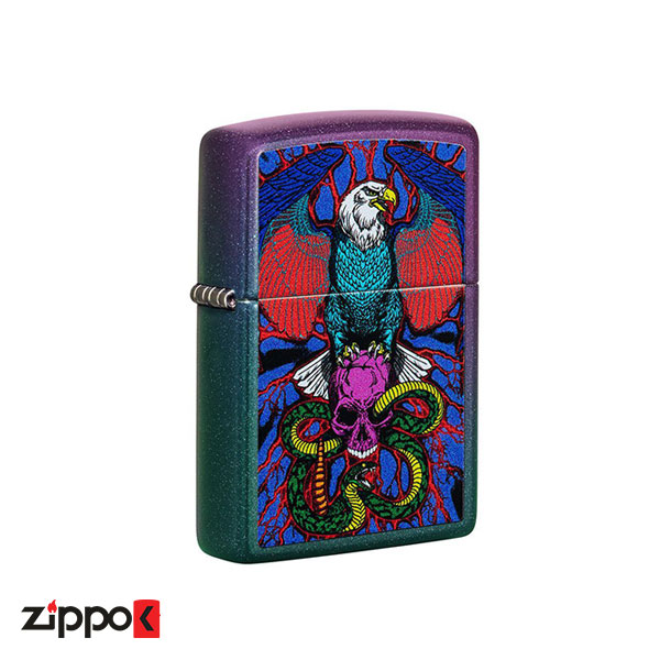 خرید فندک زیپو 49146 Zippo Eagle Snake Skull کد 49600 - زیپوک