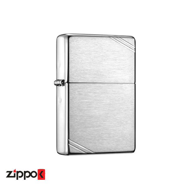 فندک زیپو اصل 230 Zippo Vintage Brushed Chrome