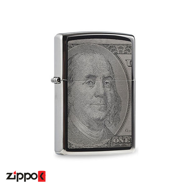 فندک زیپو اصل Zippo 49025 Currency Design