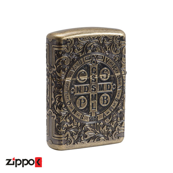 فندک زیپو اصل Zippo St-Benedict Design کد 29719