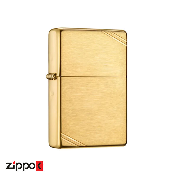 فندک زیپو اصل Zippo Brushed Brass Vintage 240