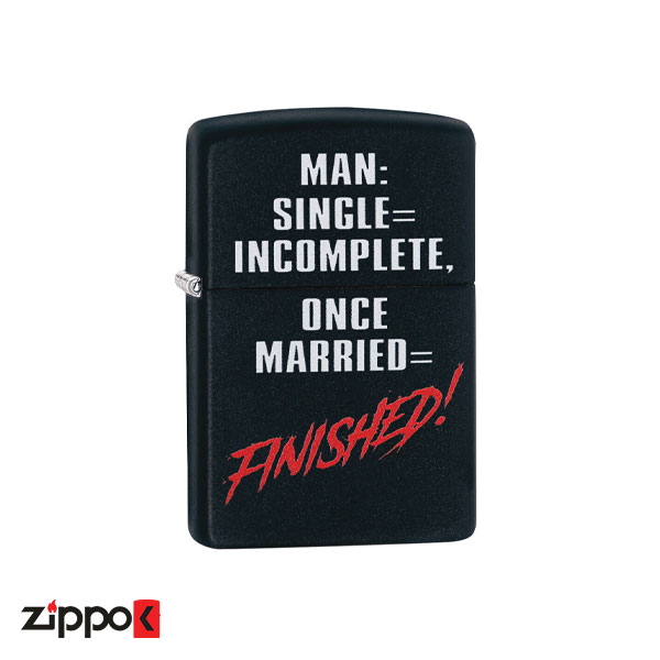 فندک زیپو اصل Zippo 218 Man Single Design CI412255