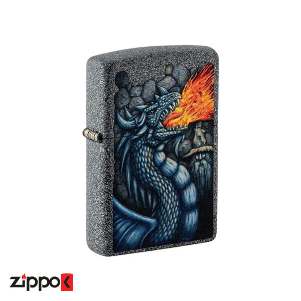 فندک زیپو اصل کد Zippo 211 Fiery Dragon Design 49776