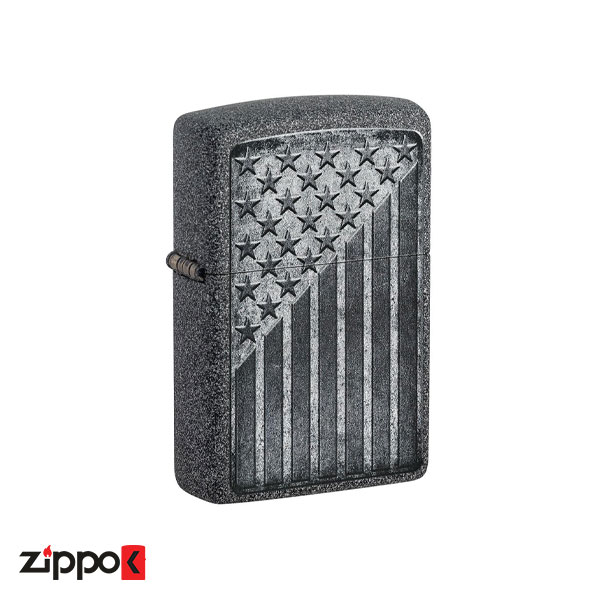 فندک زیپو اصل Zippo 211 Stars and Stripes Design 49485