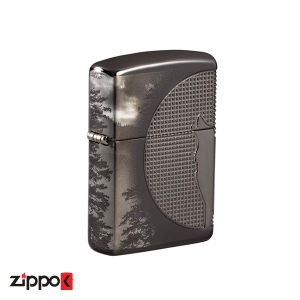 فندک زیپو اصل 49353 Zippo Armor Wolf Design