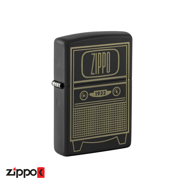 فندک زیپو اصل 48619 Zippo Vintage TV Design