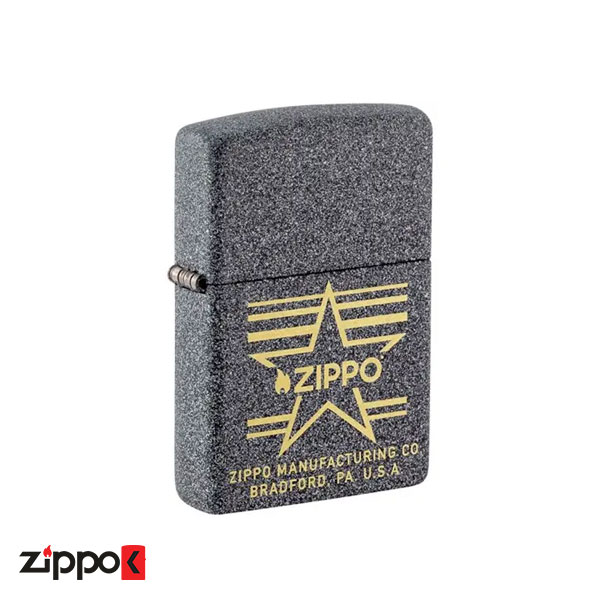 فندک زیپو اصل Zippo Logo Flame Start Stripes 48711