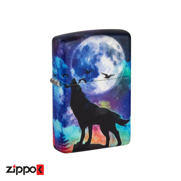 فندک زیپو اصل 49683 Zippo Wolf Design