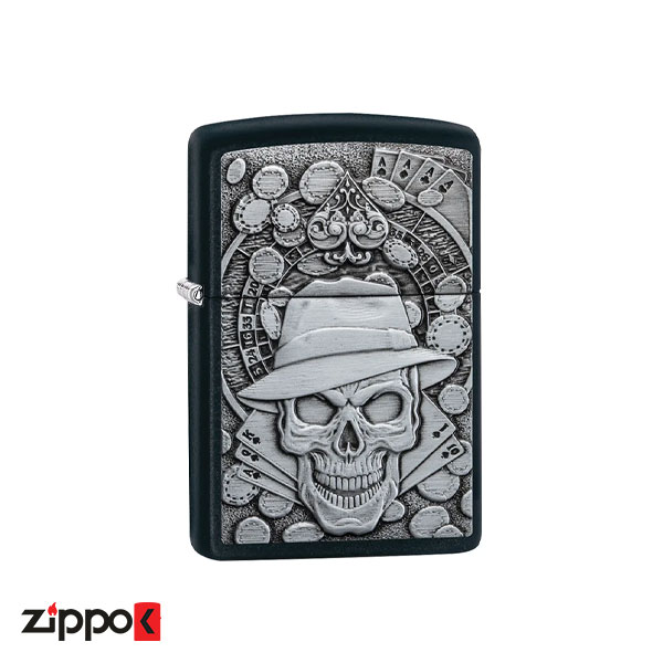 فندک زیپو اصل 49183 | Zippo Gambling Skull