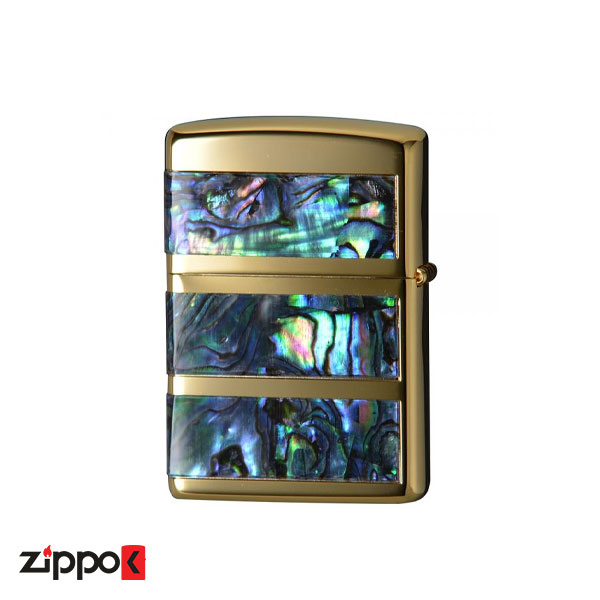 فندک زیپو صدفی کاستوم | Zippo Around Shell Gold 2KG TARSHELL