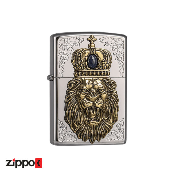 فندک زیپو کاستوم ژاپن | Zippo MONARCH Royal lion