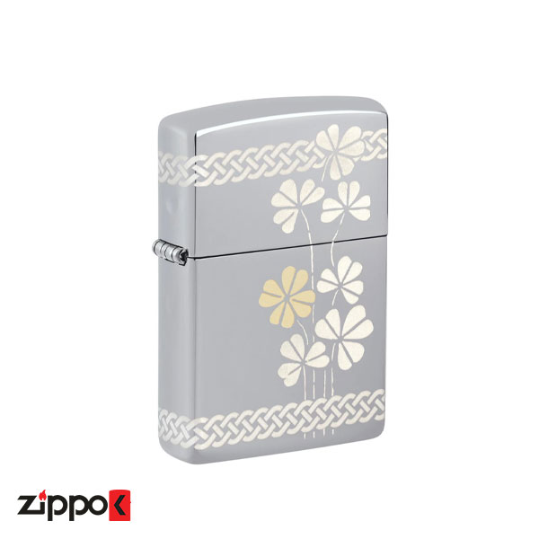 فندک زیپو اصل 48586 | Zippo 250 Clover Design