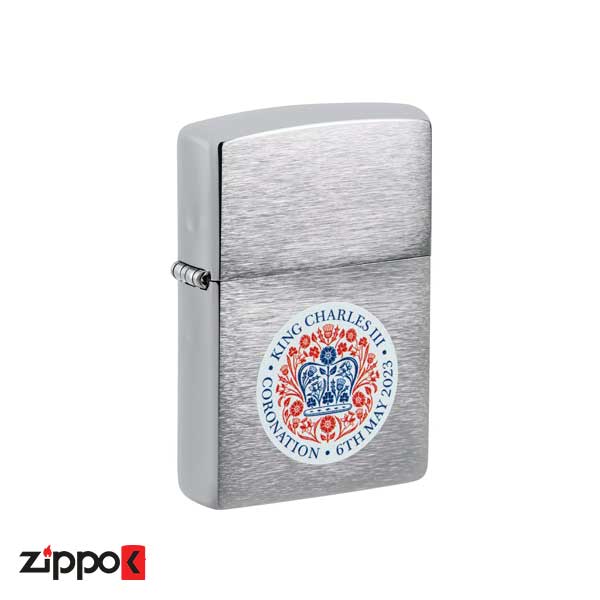 فندک زیپو اصل Zippo King Charles Coronation CI418761