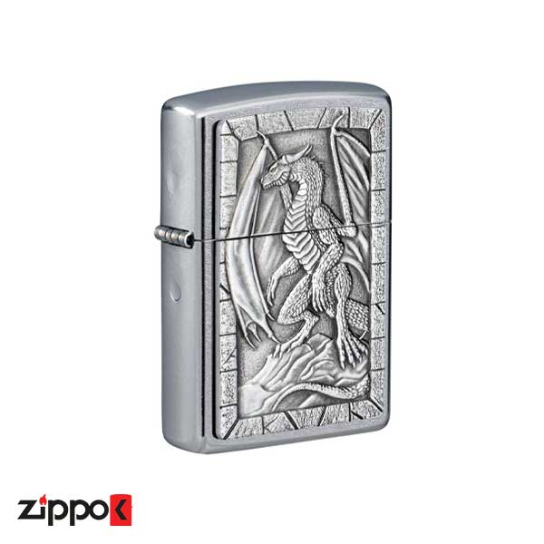 فندک زیپو اصل 49296 | Zippo Dragon Emblem Design