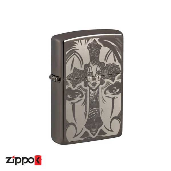 فندک زیپو اصل 48411 | Zippo Tattoo Theme Design