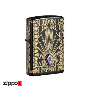 فندک زیپو اصل 49501 | Zippo 2021 Art Deco Design