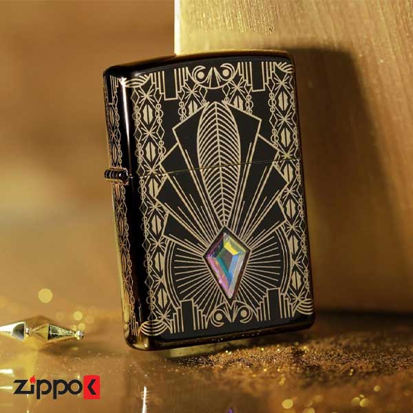 فندک زیپو اصل 49501 | Zippo 2021 Art Deco Design