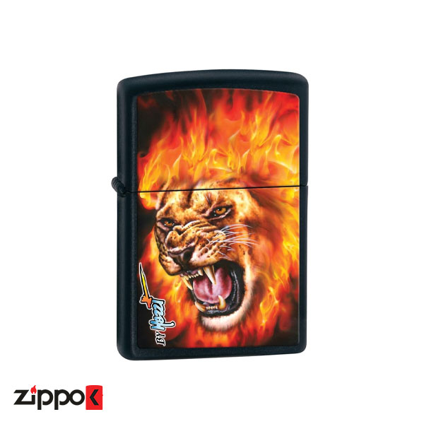 فندک زیپو اصل 28003 | Zippo Mazzi Fiery Lion