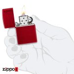 فندک زیپو اصل Zippo Classic Candy Apple Red Zippo Logo | 21063ZL