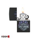 فندک زیپو اصل 46677 | Zippo Harley Davidson Purple Flames