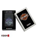 فندک زیپو اصل 46677 | Zippo Harley Davidson Purple Flames