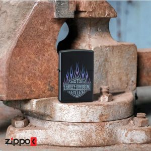فندک زیپو اصل 46677 | Zippo Harley Davidson Purple Flames