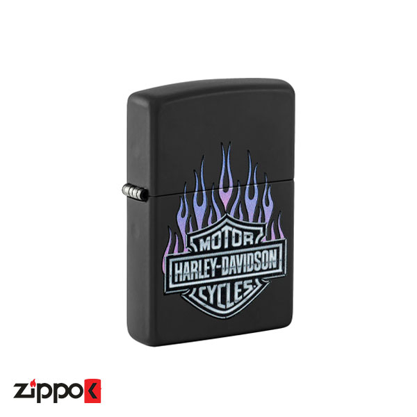 فندک زیپو اصل 46677 | Zippo Harley Davidson Purple Flames