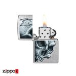 فندک زیپو اصل 46587 | Zippo Skull and Flame Design