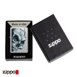 فندک زیپو اصل 46587 | Zippo Skull and Flame Design