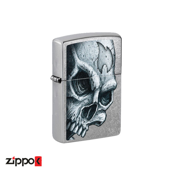 فندک زیپو اصل 46587 | Zippo Skull and Flame Design
