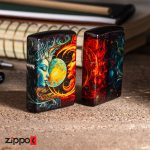 فندک زیپو اصل 46563 | Zippo Sun and Moon Design
