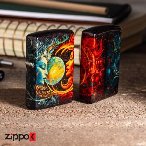 فندک زیپو اصل 46563 | Zippo Sun and Moon Design