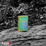 فندک زیپو اصل 46176 | Zippo 151 Mystic Wolf Design