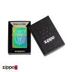 فندک زیپو اصل 46176 | Zippo 151 Mystic Wolf Design