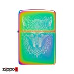 فندک زیپو اصل 46176 | Zippo 151 Mystic Wolf Design