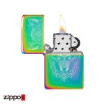 فندک زیپو اصل 46176 | Zippo 151 Mystic Wolf Design